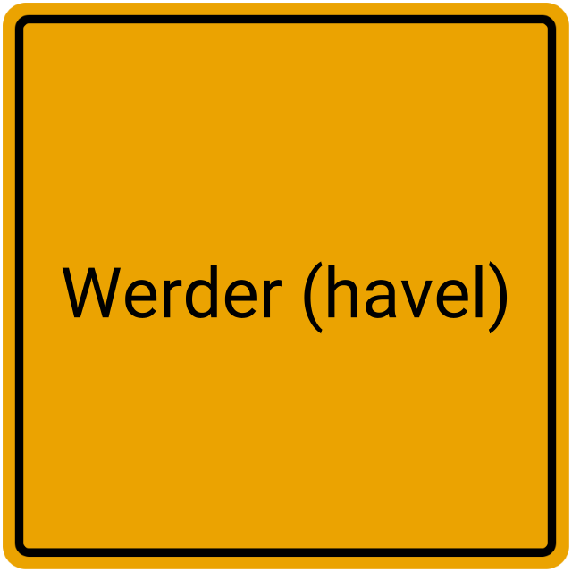 Meldebestätigung Werder (Havel)